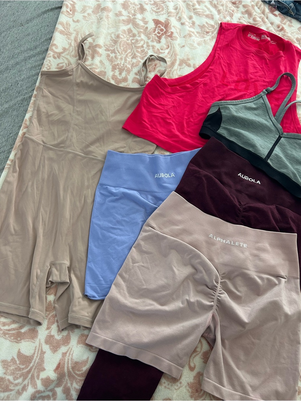 Mixed Activewear Bundle with Alphalete & Aurola - Neutral, Pink, Blue